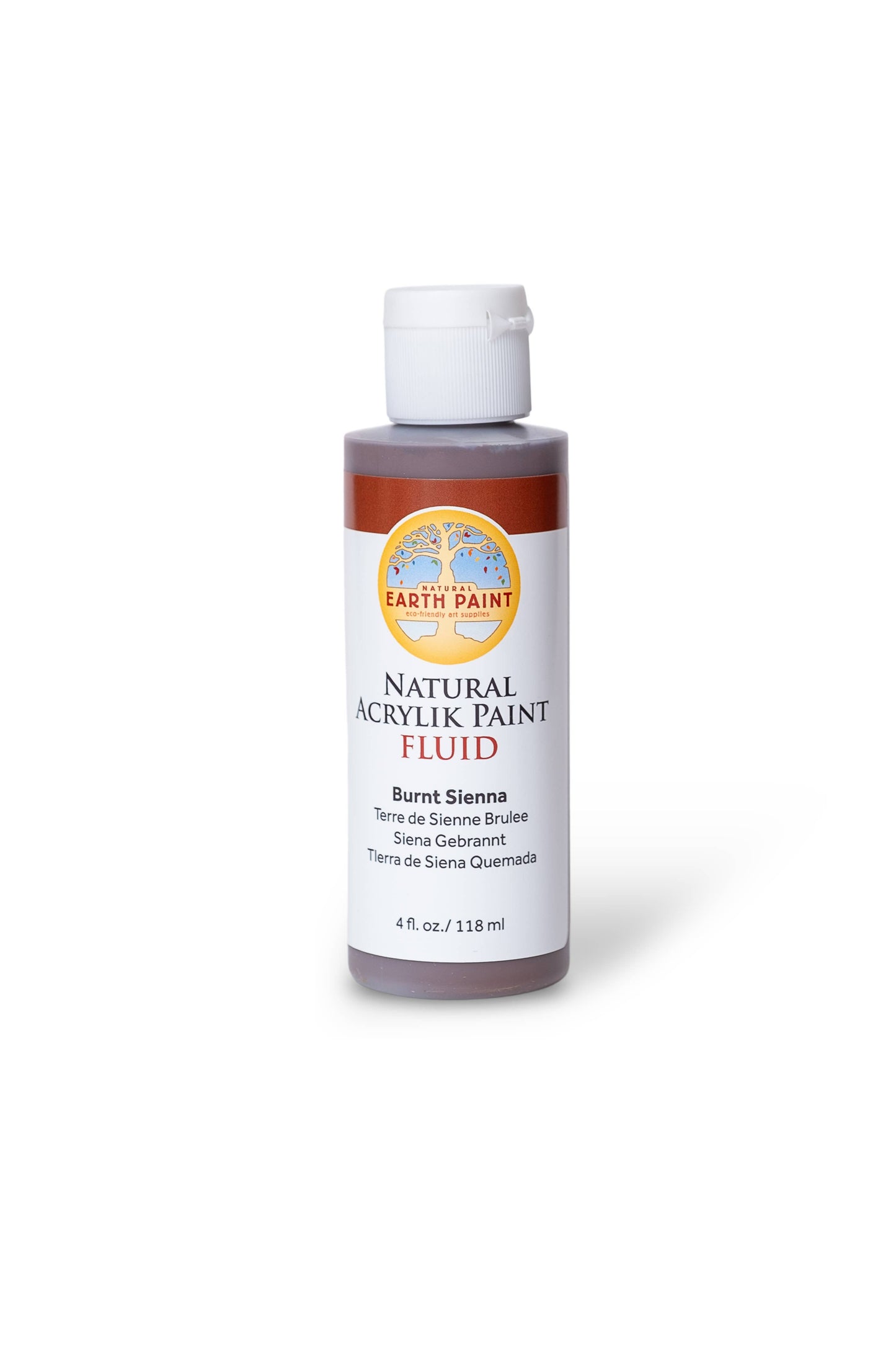 Fluid - Natural Acrylik Paint: Black Ochre / 4 fl oz