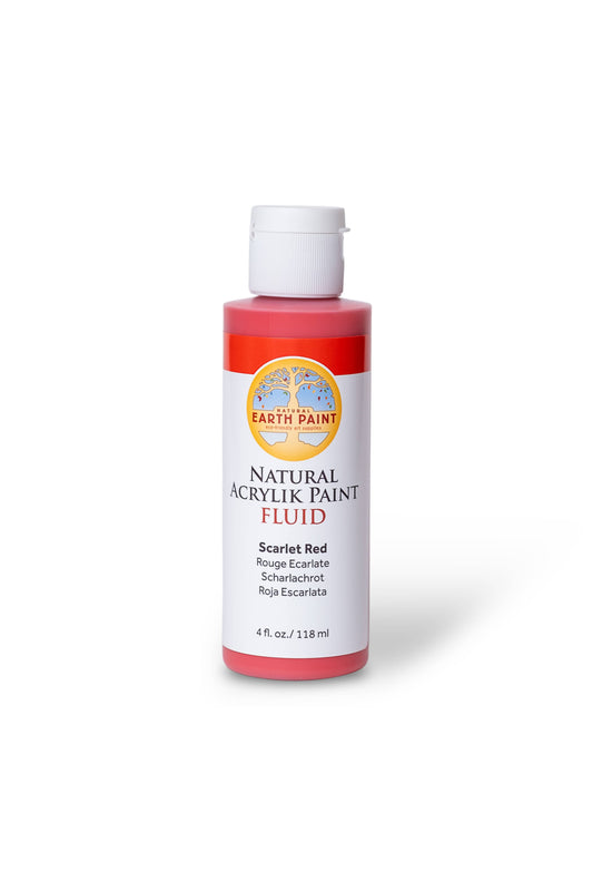 Fluid - Natural Acrylik Paint: Scarlet Red / 4 fl oz