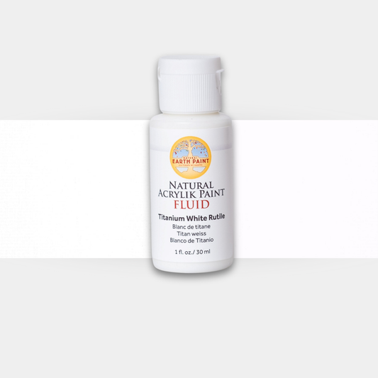 Fluid - Natural Acrylik Paint: Titanium White / 1 flo oz