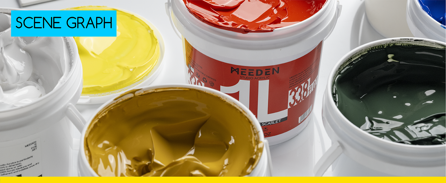 MEEDEN Quinacridone Scarlet Acrylic Paint, Heavy Body, Gloss Finish, Extra-Large 1 L /33.8 oz Non-Toxic Rich Pigments Color, Professional Artist Acrylic Paint for Adults on Canvas,Wall,Wood Painting