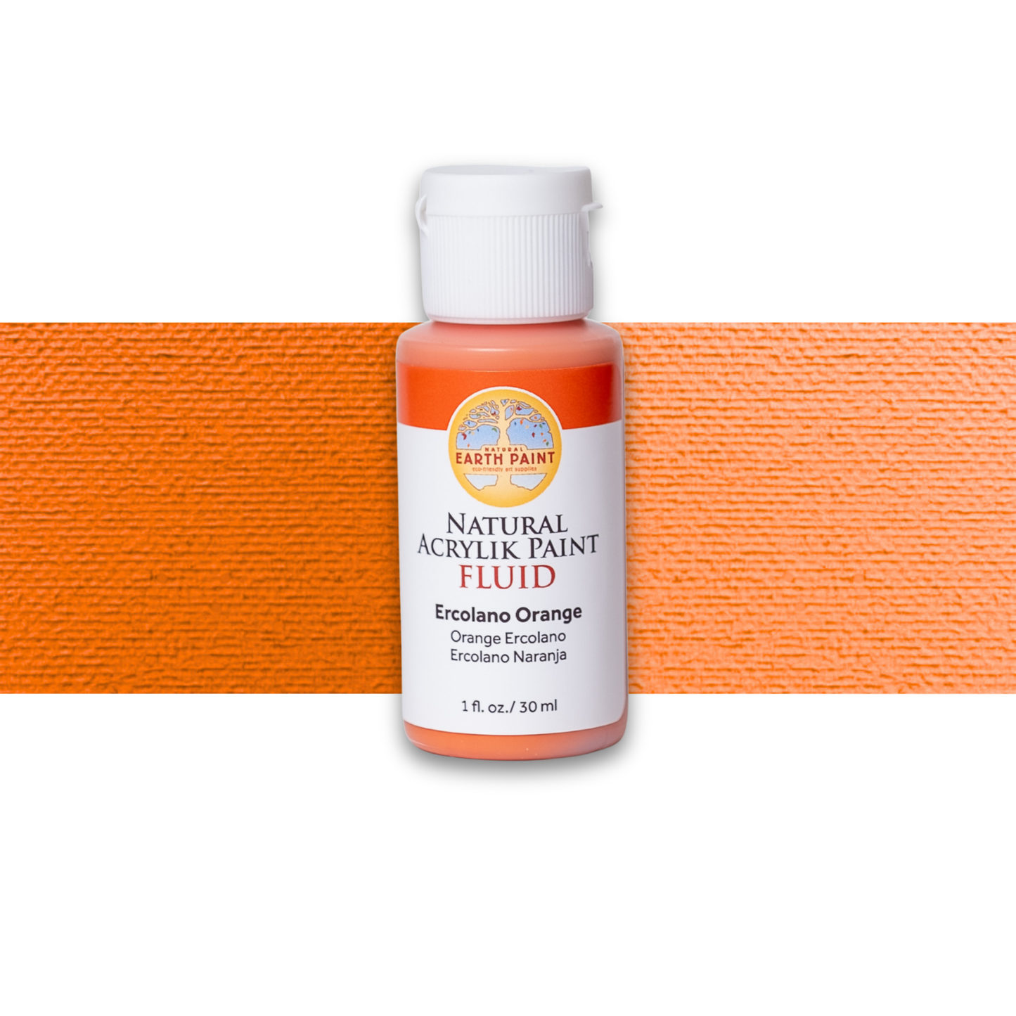 Fluid - Natural Acrylik Paint: Ercolano Orange / 1 flo oz