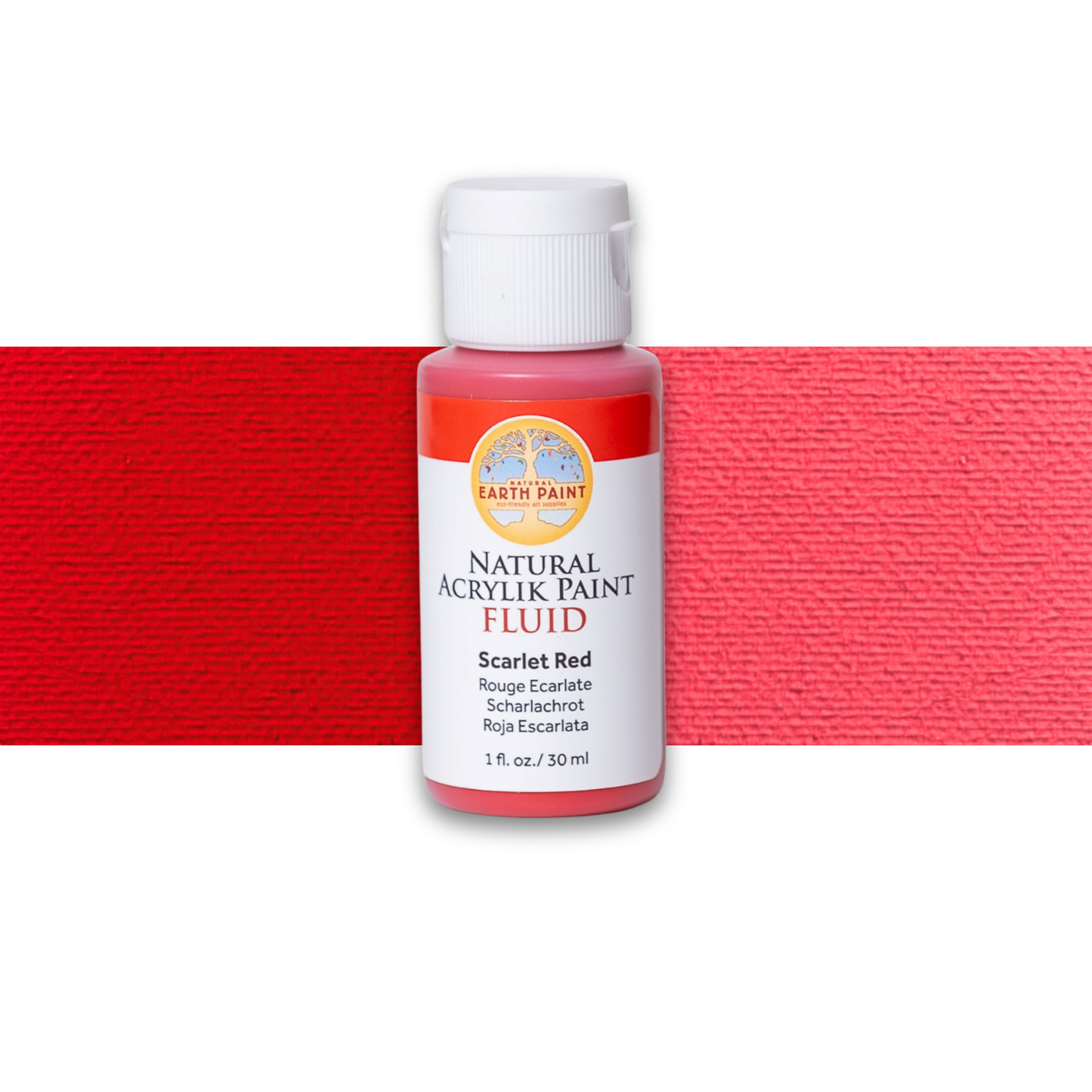 Fluid - Natural Acrylik Paint: Scarlet Red / 1 flo oz