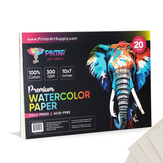Pintar 100% Cotton Watercolor Block, 140lb, 20 Sheets