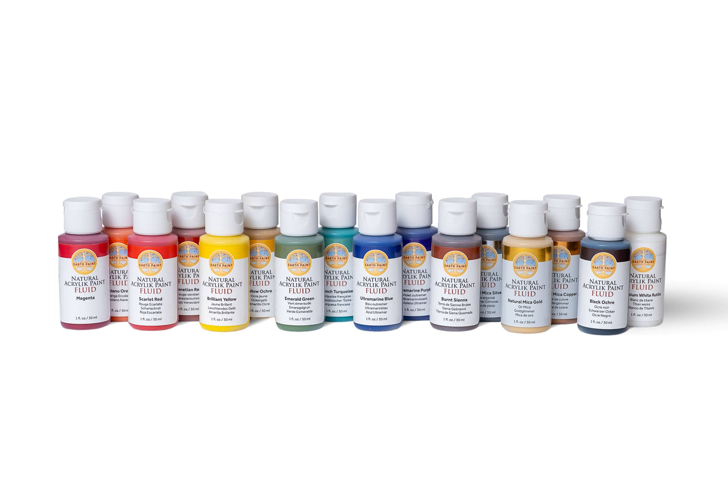 Fluid - Natural Acrylik Paint: Scarlet Red / 4 fl oz