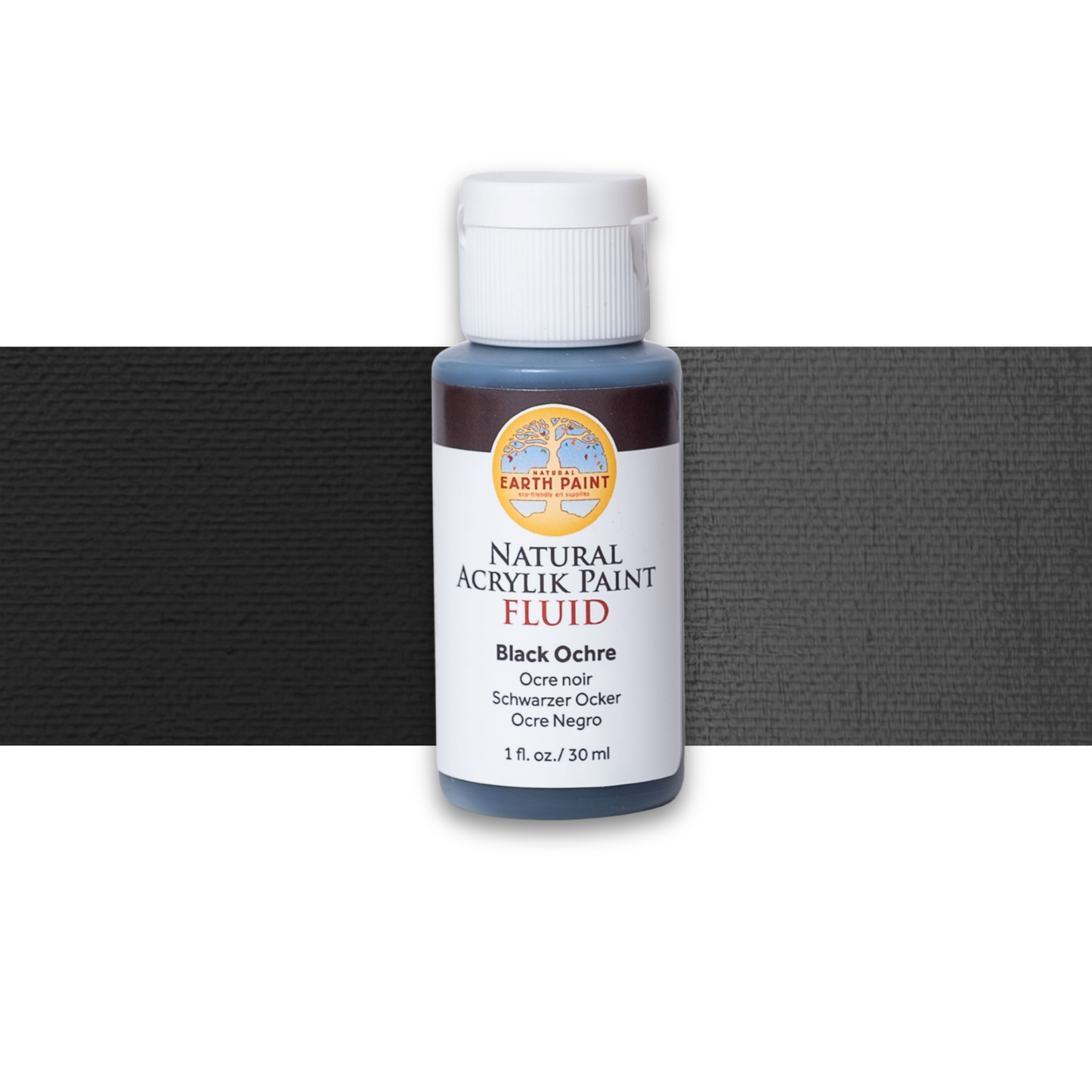 Fluid - Natural Acrylik Paint: Black Ochre / 1 flo oz