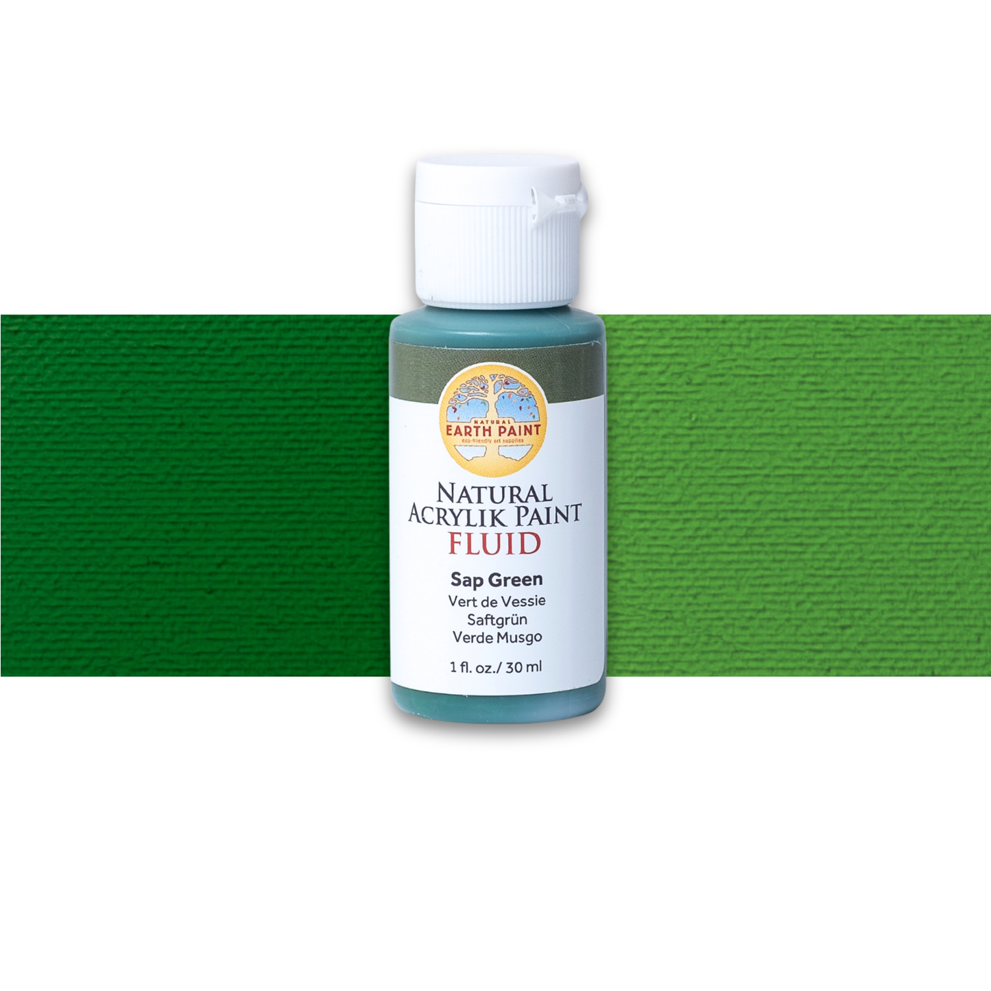 Fluid - Natural Acrylik Paint: Sap Green / 1 flo oz