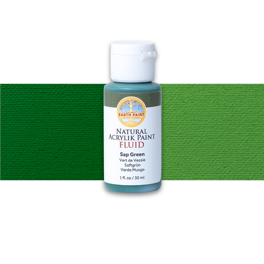 Fluid - Natural Acrylik Paint: Sap Green / 1 flo oz
