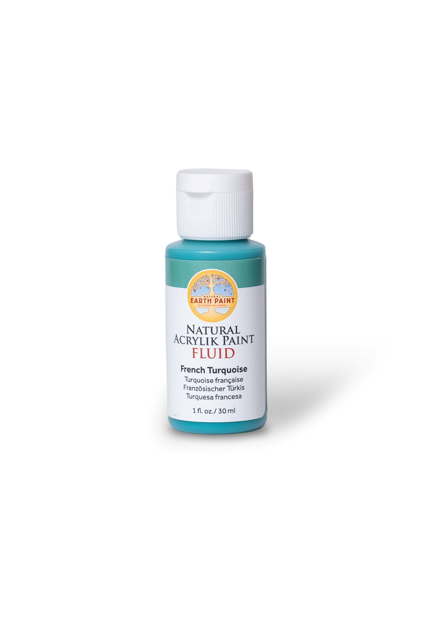 Fluid - Natural Acrylik Paint: French Turquoise / 4 fl oz
