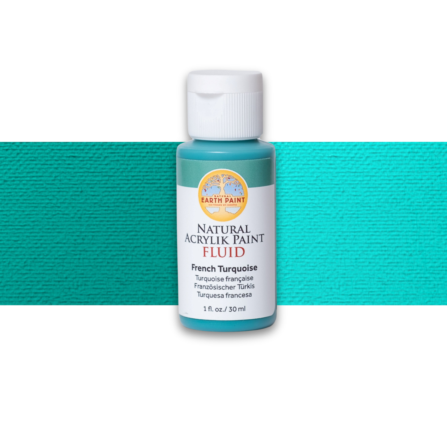 Fluid - Natural Acrylik Paint: French Turquoise / 1 flo oz