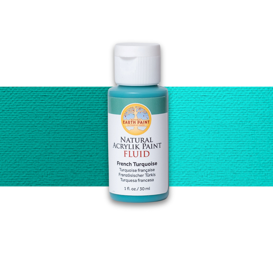 Fluid - Natural Acrylik Paint: French Turquoise / 1 flo oz