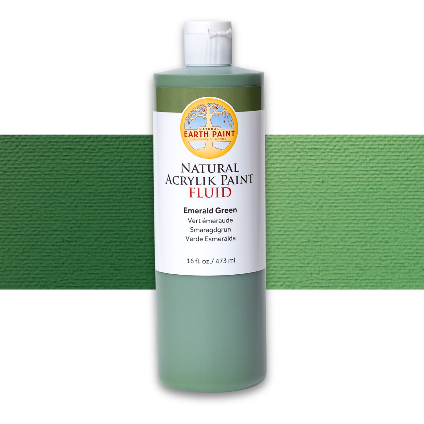 Fluid - Natural Acrylik Paint: Emerald Green / 1 flo oz