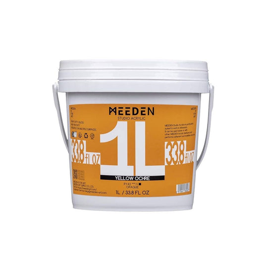 MEEDEN Studio Acrylic Paint-Yellow Ochre, 1L / 33.8 oz