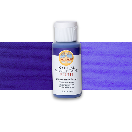 Fluid - Natural Acrylik Paint: Ultramarine Purple / 1 flo oz